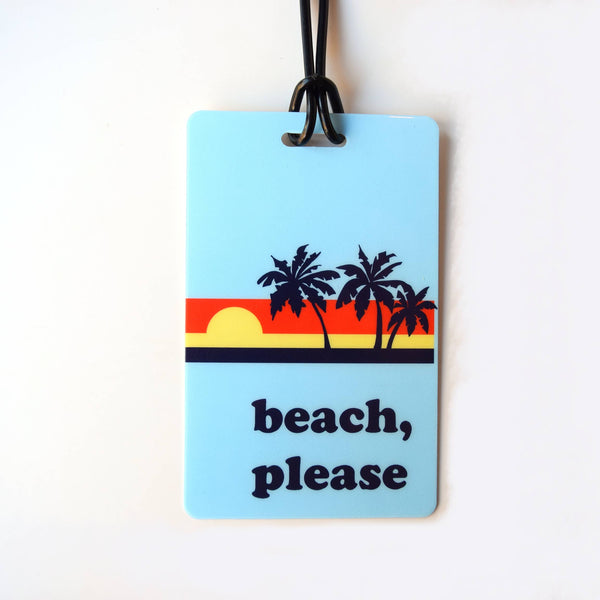 BEACH, PLEASE Luggage Tag - Shark In Stilettos