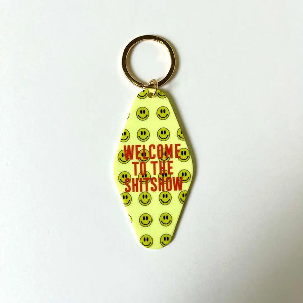 Welcome To The Shitshow Double Sided Keychain
