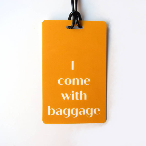 I COME WITH BAGGAGE Luggage Tag - Shark In Stilettos