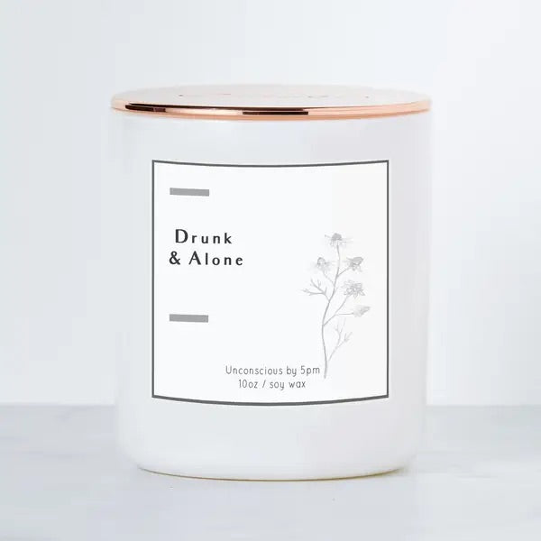 DRUNK & ALONE CANDLE
